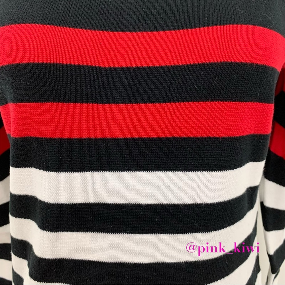 Area Stars Crewneck Racer Stripe Sweater Dress - Picture 5 of 13
